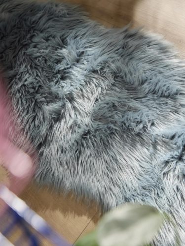 Washable Shaggy Rug Nanuk Blue 60x180 cm