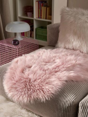 Washable Shaggy Rug Nanuk Pink 60x90 cm