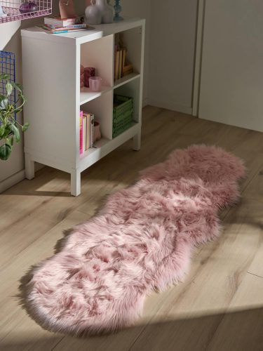 Washable Shaggy Rug Nanuk Pink 60x180 cm