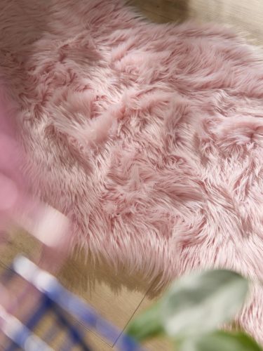 Washable Shaggy Rug Nanuk Pink 60x180 cm
