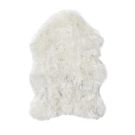 Washable Shaggy Rug Nanuk Black/White 60x90 cm