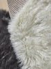 Washable Shaggy Rug Nanuk Black/White 60x90 cm