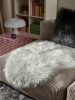 Washable Shaggy Rug Nanuk White 60x90 cm
