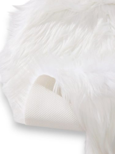 Washable Shaggy Rug Nanuk White 60x90 cm
