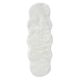 Washable Shaggy Rug Nanuk White 60x180 cm