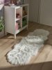 Washable Shaggy Rug Nanuk White 60x180 cm