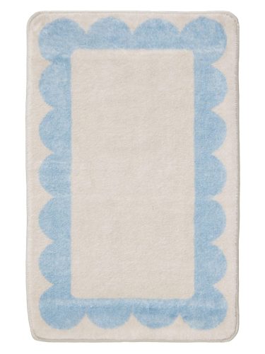 Bath Rug Frame Blue 50x80 cm