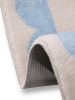 Bath Rug Frame Blue 80x150 cm