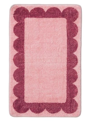 Bath Rug Frame Pink 80x150 cm