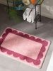 Bath Rug Frame Pink 80x150 cm