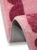 Bath Rug Frame Pink 80x150 cm