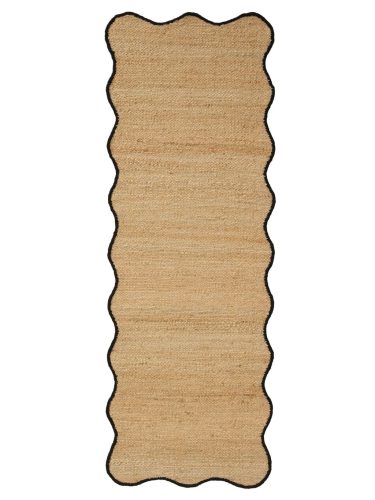 Jute Rug Mambo Black 80x250 cm