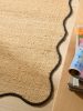 Jute Rug Mambo Black 80x250 cm
