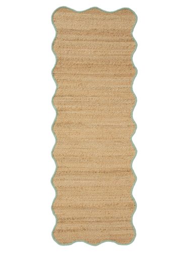 Jute Rug Mambo Turquoise 70x200 cm