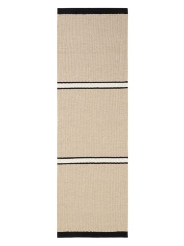 Wool Runner Livio Beige/Black 80x250 cm