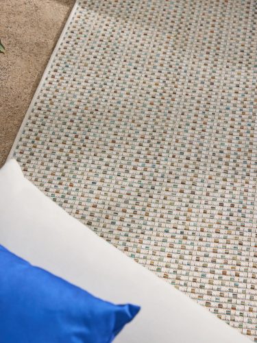 In- & Outdoor Rug Agra Cream/Blue 140x200 cm