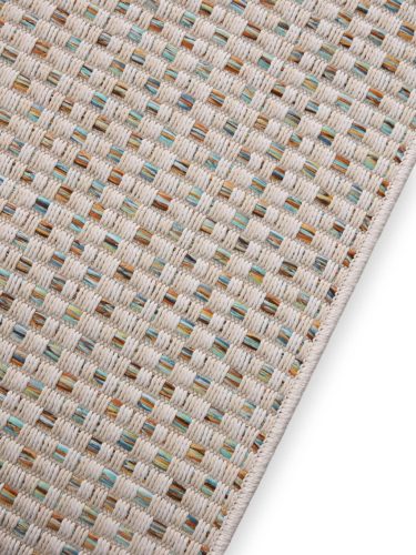 In- & Outdoor Runner Agra Cream/Blue 80x240 cm