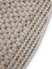 In- & Outdoor Rug Agra Cream/Blue ø 200 cm round