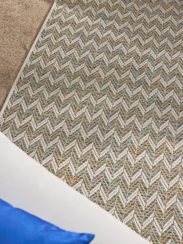 In- & Outdoor Rug Agra Blue/Cream 140x200 cm