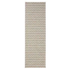 In- & Outdoor Runner Agra Blue/Cream 80x240 cm