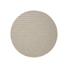 In- & Outdoor Rug Agra Blue/Cream ø 160 cm round
