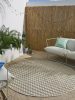In- & Outdoor Rug Agra Blue/Cream ø 200 cm round