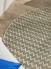 In- & Outdoor Rug Agra Blue/Cream ø 200 cm round