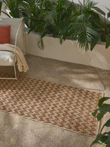 In- & Outdoor Runner Agra Beige/Multicolour 80x240 cm