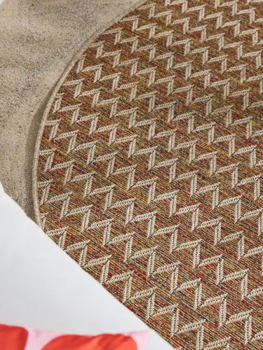 In- & Outdoor Rug Agra Beige/Multicolour ø 160 cm round