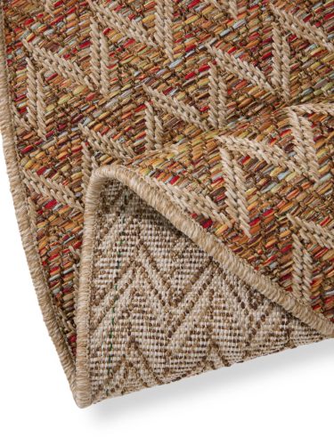 In- & Outdoor Rug Agra Beige/Multicolour ø 160 cm round