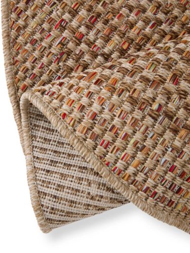 In- & Outdoor Rug Agra Multicolour/Beige ø 160 cm round