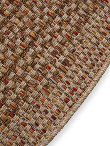 In- & Outdoor Rug Agra Multicolour/Beige ø 200 cm round