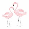 "Flamingók - L" falmatrica