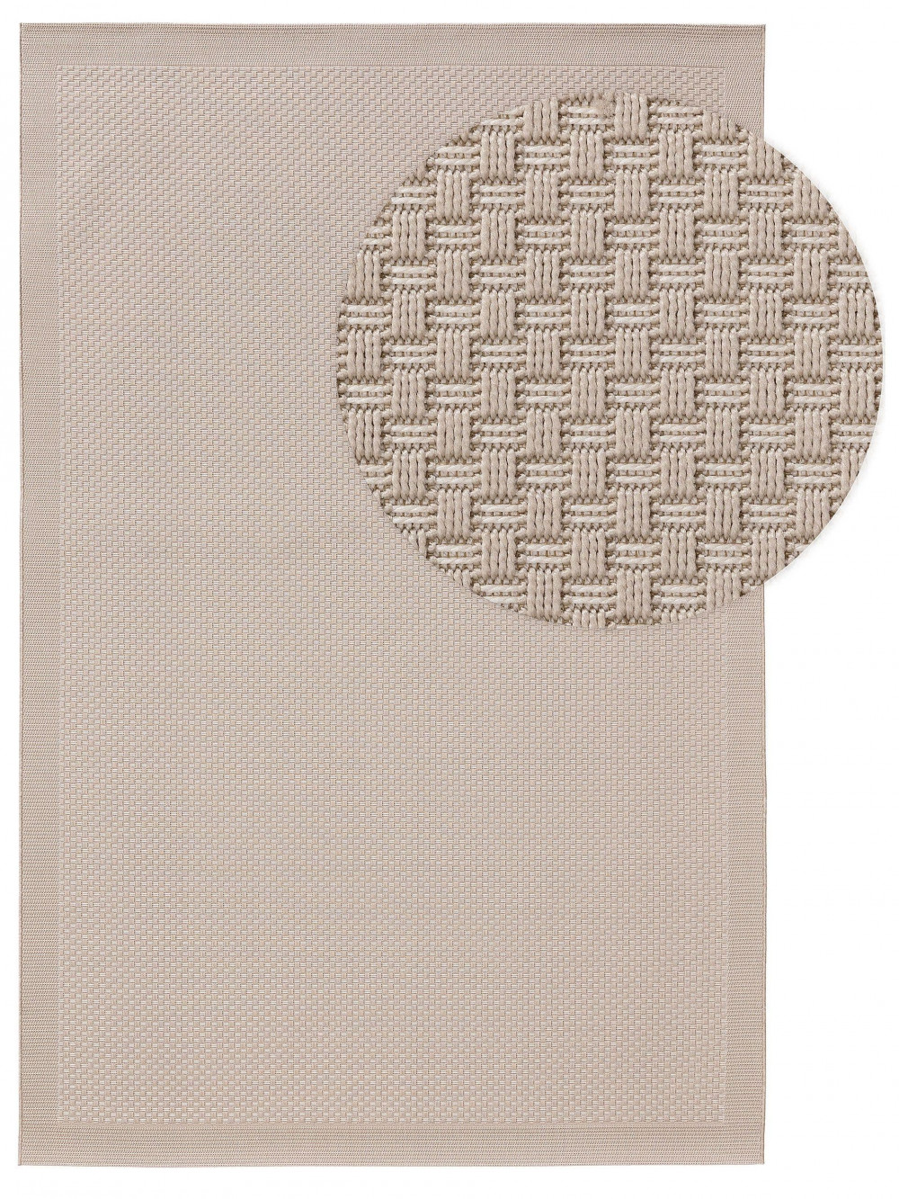 Kül- és beltéri szőnyeg Naoto White 80x150 cm