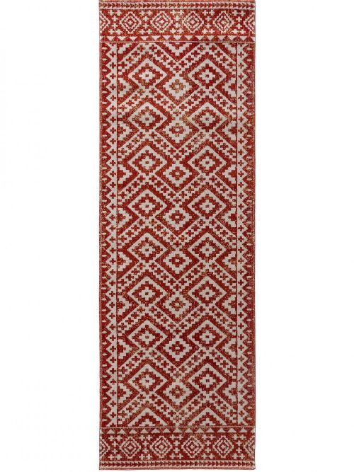 Kül- és beltéri szőnyeg Jerry Terracotta 80x240 cm