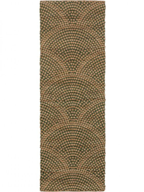 Juta szőnyeg Baru Beige/Green 70x200 cm