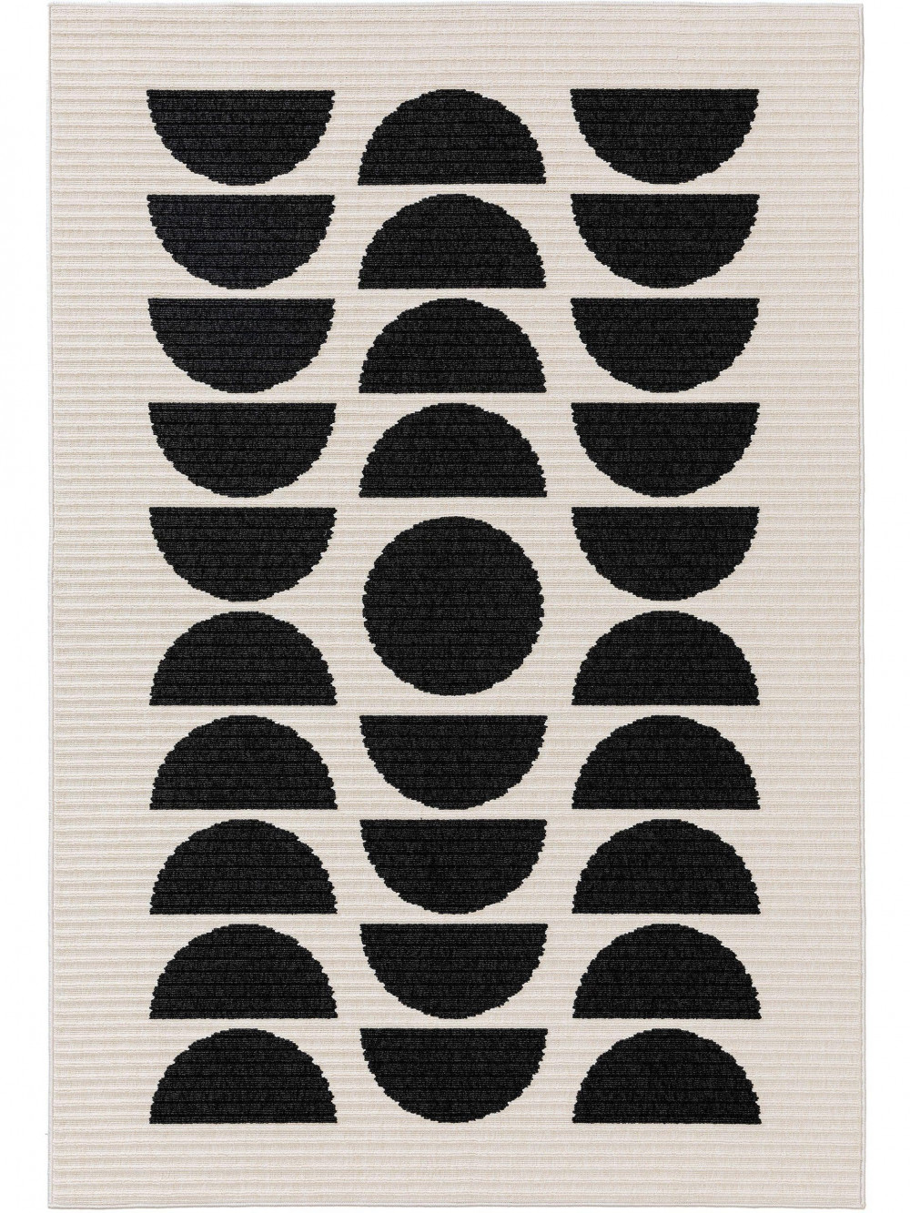 Kültéri és beltéri szőnyeg Taro Fekete/Fehér 160x230 cm